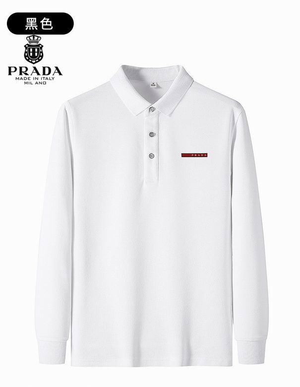 Prada long-sleeve POLO shirts men-D5615S